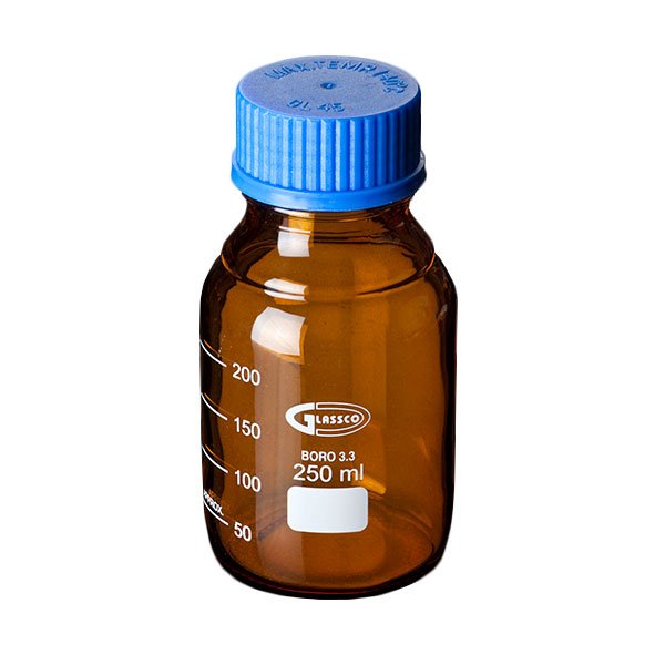 Reagent Bottle with Screw Cap, Brown Laboratory Glassware Drifton A/S